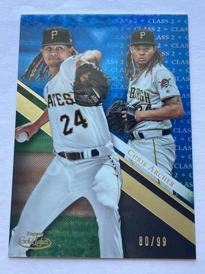 2019 Topps Gold Label Class 2 Blue Parallel Chris Archer #95 80/99! Pirates Rays