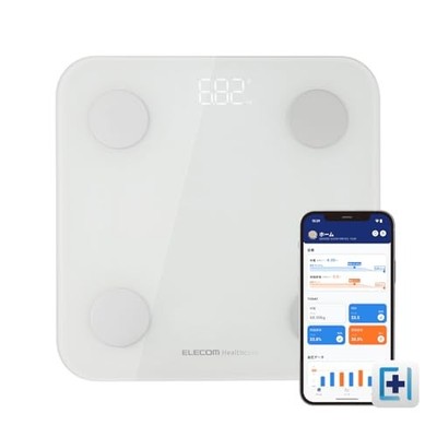 ELECOM Body Composition Monitor 50g Increments Bluetooth/Wi-Fi Communication 13