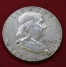 1961 Franklin Half Dollar Silver 50C Coin Circulated Business Strike Uncertified