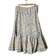 PINK HOUSE - Light Blue Red Multi Women's Skirt