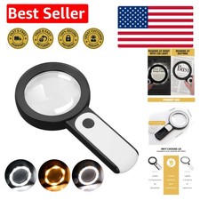 Illuminated Handheld Magnifying Glass with 18 LED - Perfect for Seniors' Reading