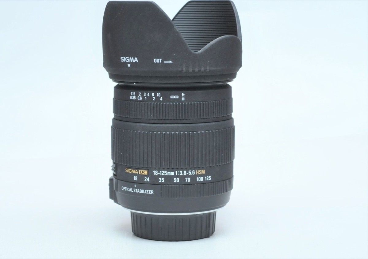 Sigma 18-125mm f/3.5-5.6 DC IF Aspherical Zoom HSM Lens for Nikon