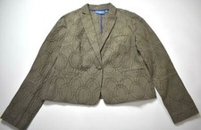 Simply Vera Vera Wang Women Peak Lapel One-Button Besom Pocket Dress Blazer L