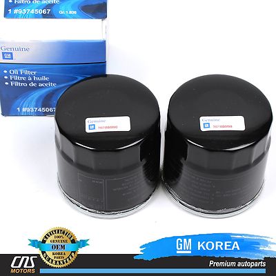 Pack of 2 GENUINE Oil Filter 99-08 Chevy Leganza Forenza Reno Aveo Nubira Lanos