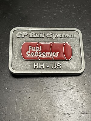 Vintage! Canadian Pacific Railway CP Rail System Fuel Conserver HH-US Gürtelschnalle