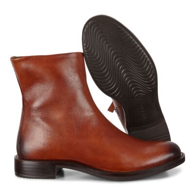 Ecco Sartorelle 25 Women Ankle Zip Booties Leather 266633 01277 US4-4.5 UK2.5-3