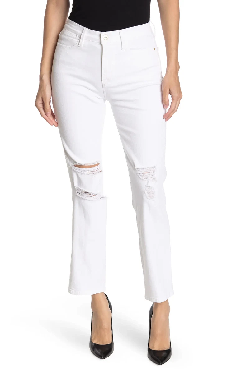 White ankle hotsell length jeans
