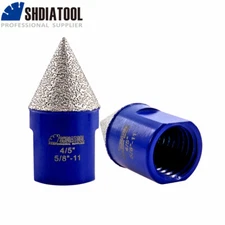 1/2pcs 20mm Diamond Chamfering Finger Bits Cone Milling Porcelain Tile Marble