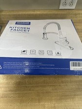 GUUKAR Kitchen Faucet with Pull Down Sprayer Commercial Spring Bronze