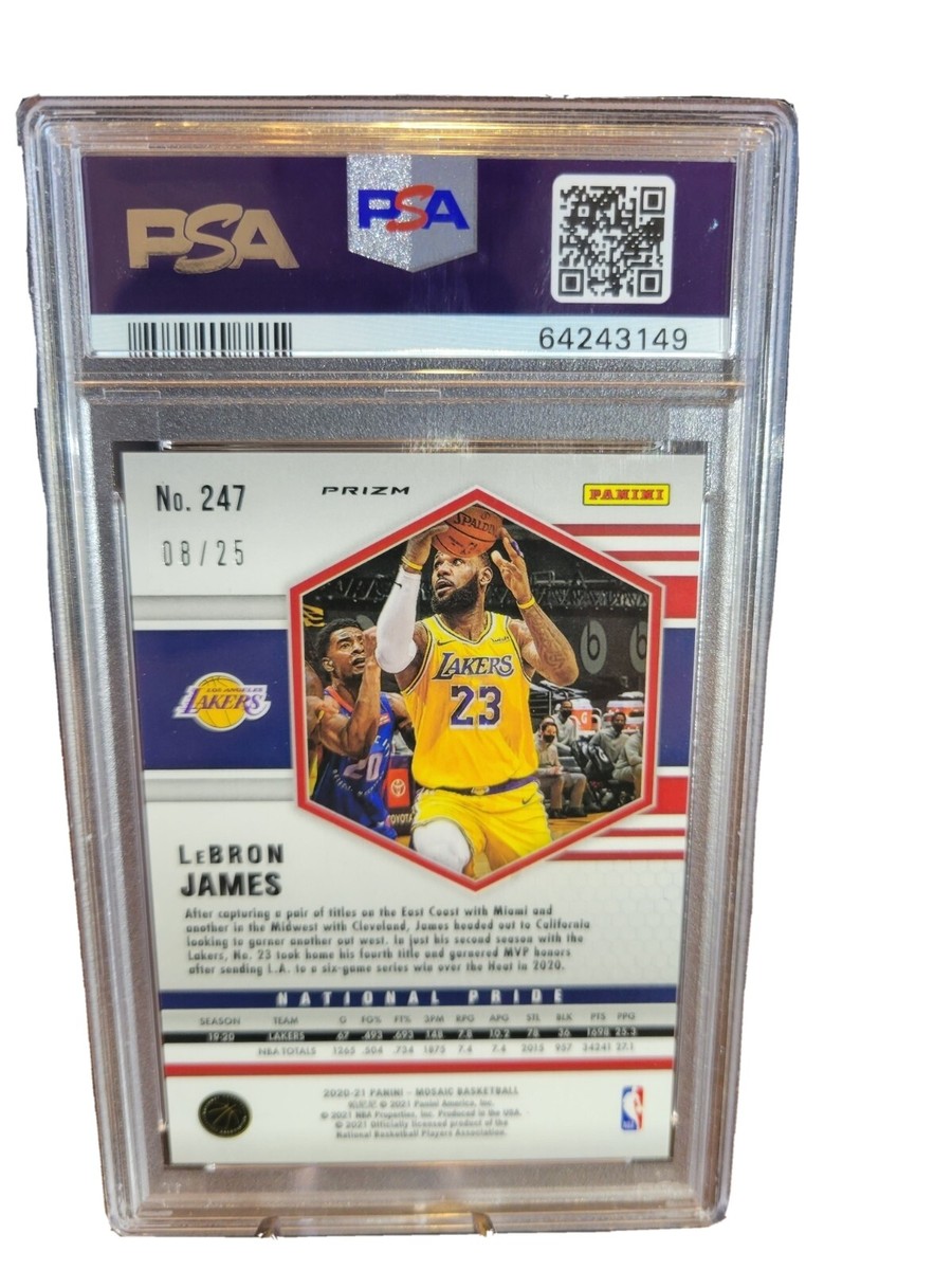2020-21 Panini Mosaic - National Pride LeBron James #247