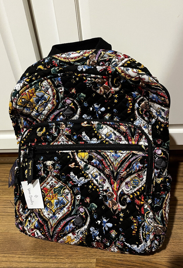 Vera Bradley Harry Potter Home To Hogwarts Laptop Campus Backpack Book