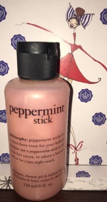 2X Philosophy Peppermint Stick Shampoo Shower Gel Bubble Bath 4oz & 2oz SEALED