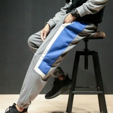 Uomo Pantaloni Harem Tuta Hip Hop Jogging Harajuku Casual Righe Laterali