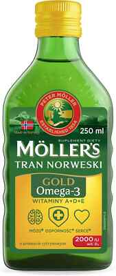 Mollers Norwegian Fischöl Lebertran Omega 3 EPA DHA Zitronengeschmack 250ml