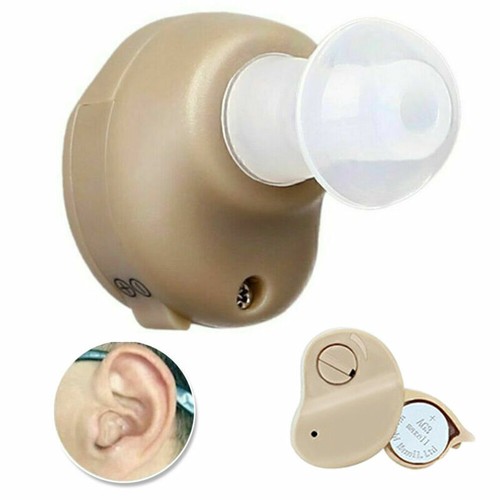 1x Invisible Mini In Ear Hearing Aids Aid Voice Amplifier Replaceable Batteries- - Picture 3 of 12