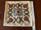 Embroidered Ivory Decorative Pillow With Flowers Vintage 15 x 15” — photo 5