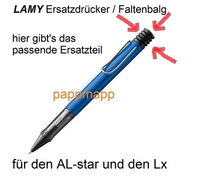 L’AMY LAMY AL-star+Lx Kugelschreiber Ersatzdrücker Faltenbalg Gummitülle Ersatz-Knopf