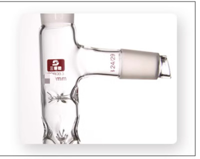 Lab glass condenser with side Distilling Columns,Vigreux arm eff 500mm 24/29*3