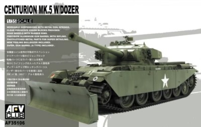 AFV Club 35106 Centurion Mk.5 Maßstab 1:35 mit Planierraupe