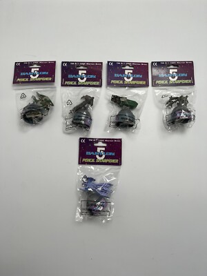 Lot Of 5 Vintage Babylon 5 Pencil Sharpener 1995 Dorda Toys Model 21265