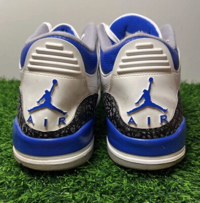 Nike Air Jordan 3 III Retro Racer Blue White Size 13 Sneakers