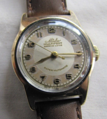 MIDO MULTIFORT GRAND LUXE SUPER AUTO GOLD/SS WP 17J MOD817 2 TONE BULLS EYE DIAL