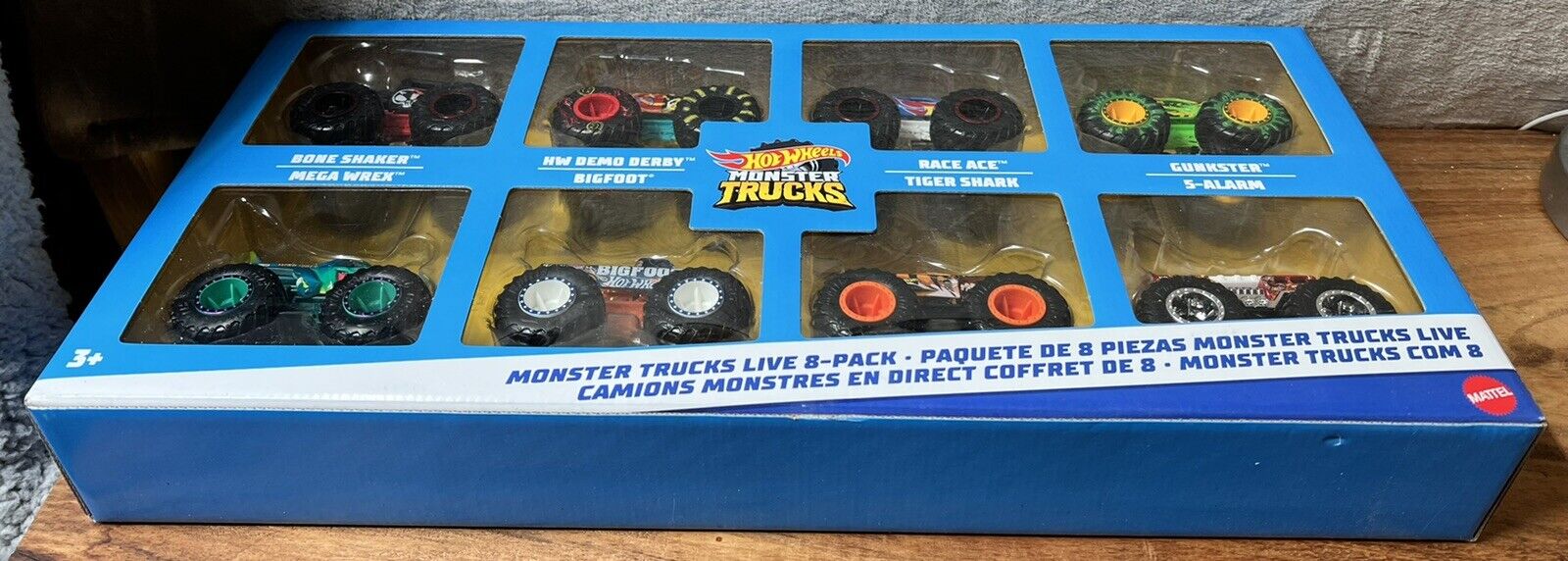 Hot Wheels Monster Trucks Live 8-Pack of Toy Trucks in 1:64 Scale (Styles  May Vary)