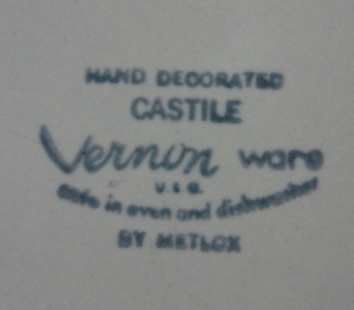 Metlox CASTILE Sugar (Lid Only) VERNON More Items Available - Picture 2 of 3