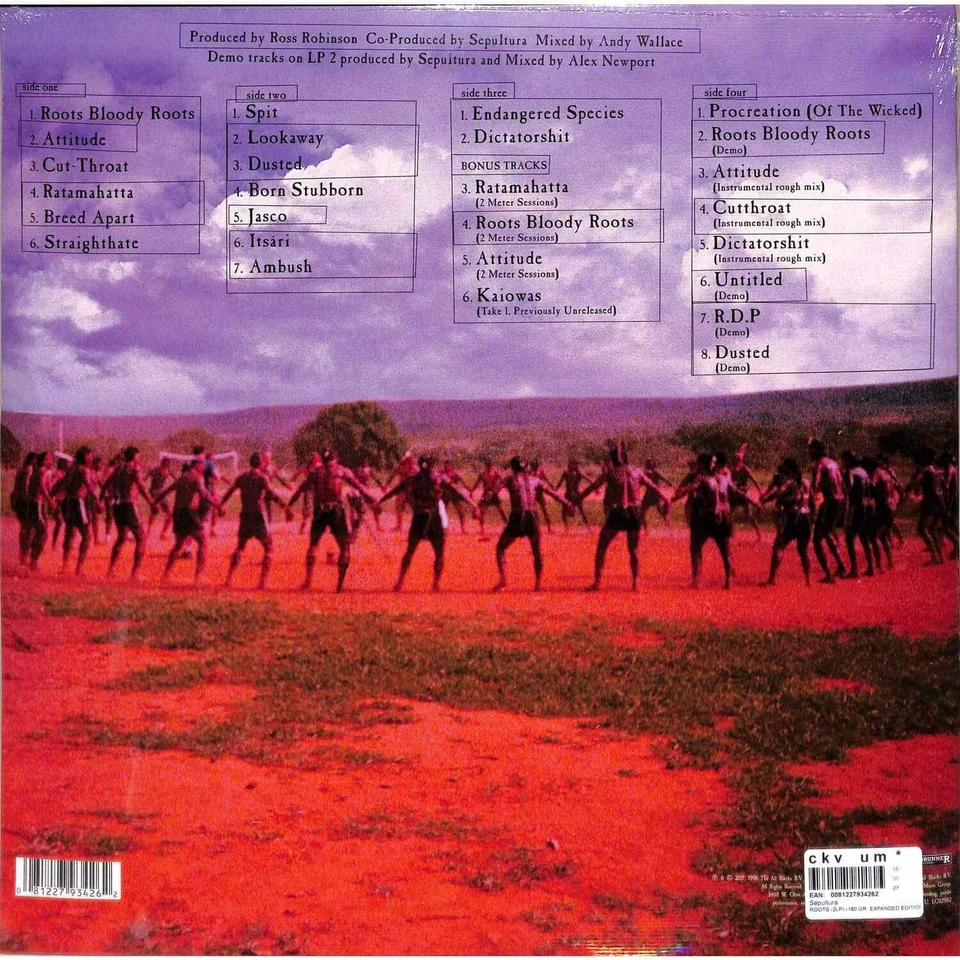 Sepultura / ROOTS (2LP) (180 GR. EXPANDED EDITION) / RHINO / 8122793426 / 2LP - Bild 2 von 2
