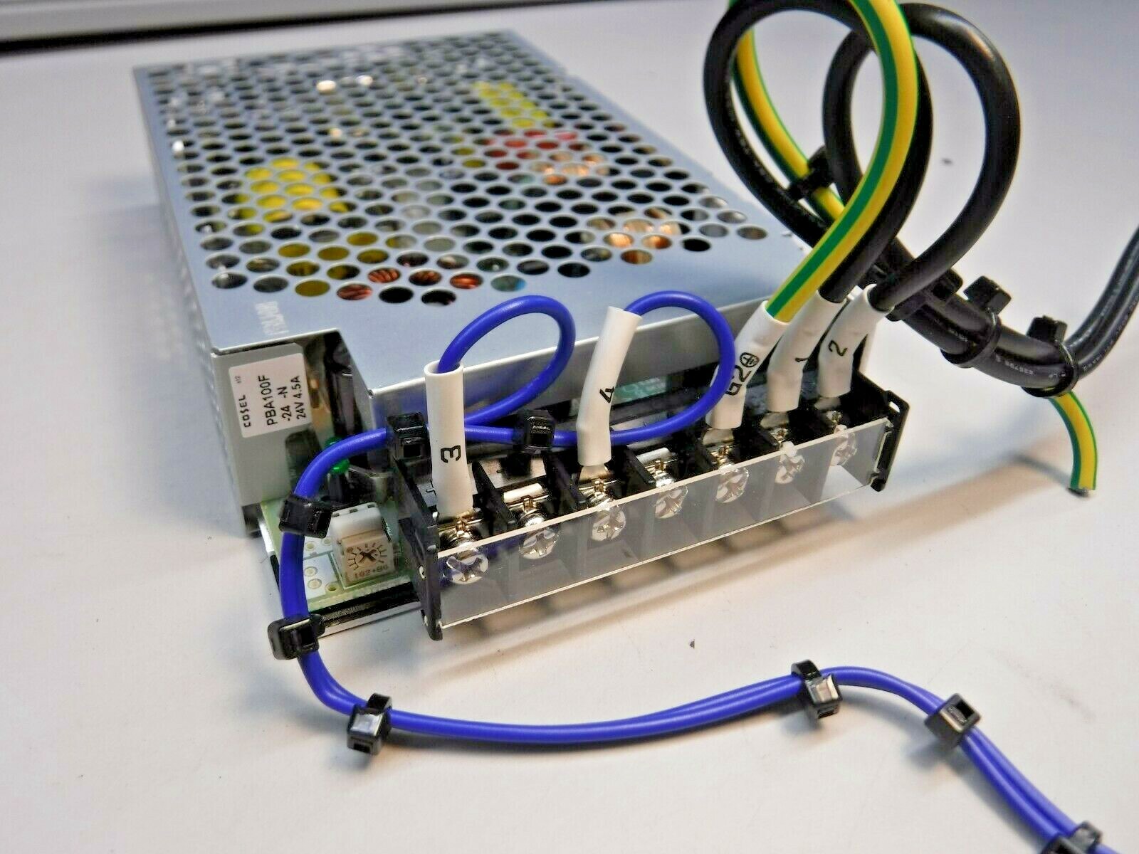 COSEL PBA100F-24 Enclosed AC/DC Power Supply -24V, 4.5A/ 100-240V, 1.3A ...