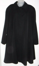 Linda Richards Women's Size 16 Black Wool Dress Coat