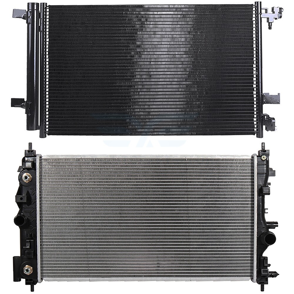 Aluminum Radiator&AC Condenser Cooling Kit For 20112015 Chevy Cruze 1