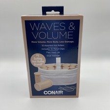 Conair Waves And Volume Heat Rollors with Travel Case