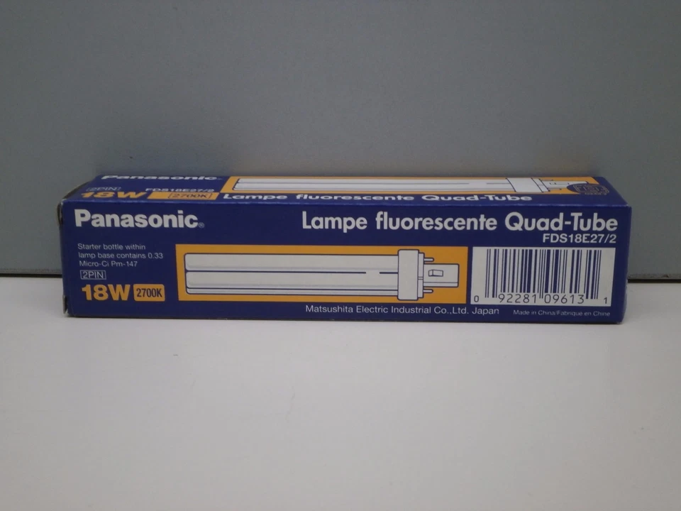 (2-Pack) Panasonic FDS18E27/2 18W Fluorescent Lamp Light Bulb 2-Pin G24d-2 2700K - Image 2 of 4