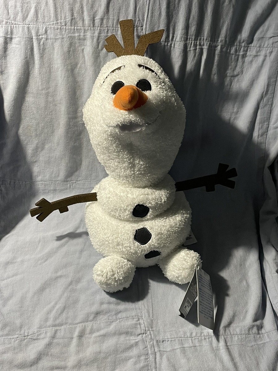 NEW Walt Disney Parks Frozen Olaf the Snowman Weighted Plush 15