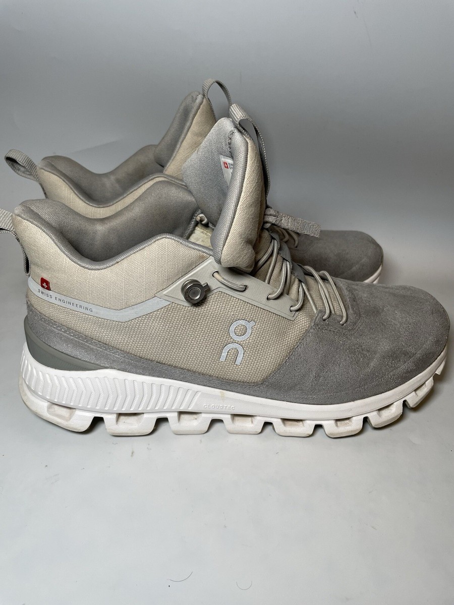 ON Cloud Hi Speedboard Sneaker Shoes, Sand Size Women