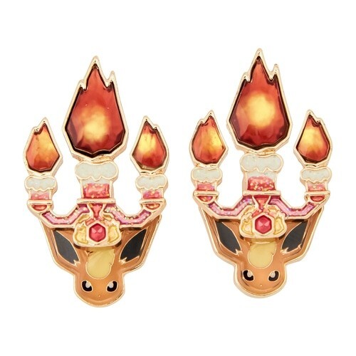 Pokemon Center Pokemon accessory Clips Earrings Fire Terastal Flareon 2 pcs