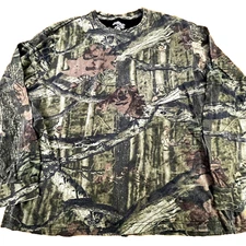 Vintage Liberty Mens XL Shirt Realtree Hardwoods Camo Long Sleeve Pocket