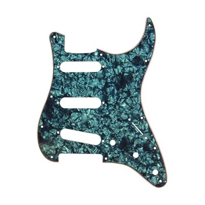 D'Andrea 4-lagig 11-Loch Stratocaster Schlagbrett 3-Single Coil Aqua Pearl
