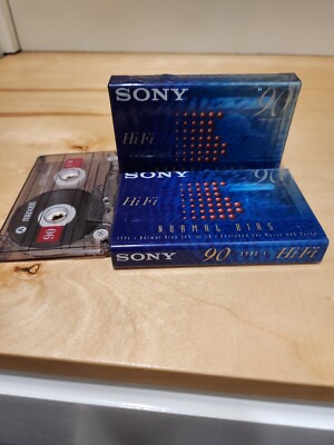 3 Maxwell & Sony HF 90 High Fidelity Normal Bias Cassette - 90 min