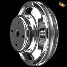 Water pump pulley 2 groove for big block chevy 396 427 454 LWP Chrome