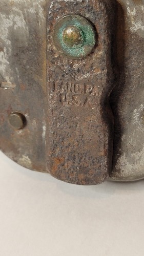 Vintage Heavy Solid Metal Marked PRR Pennsylvania PA Rail Road 1967 USA Padlock - Picture 3 of 13