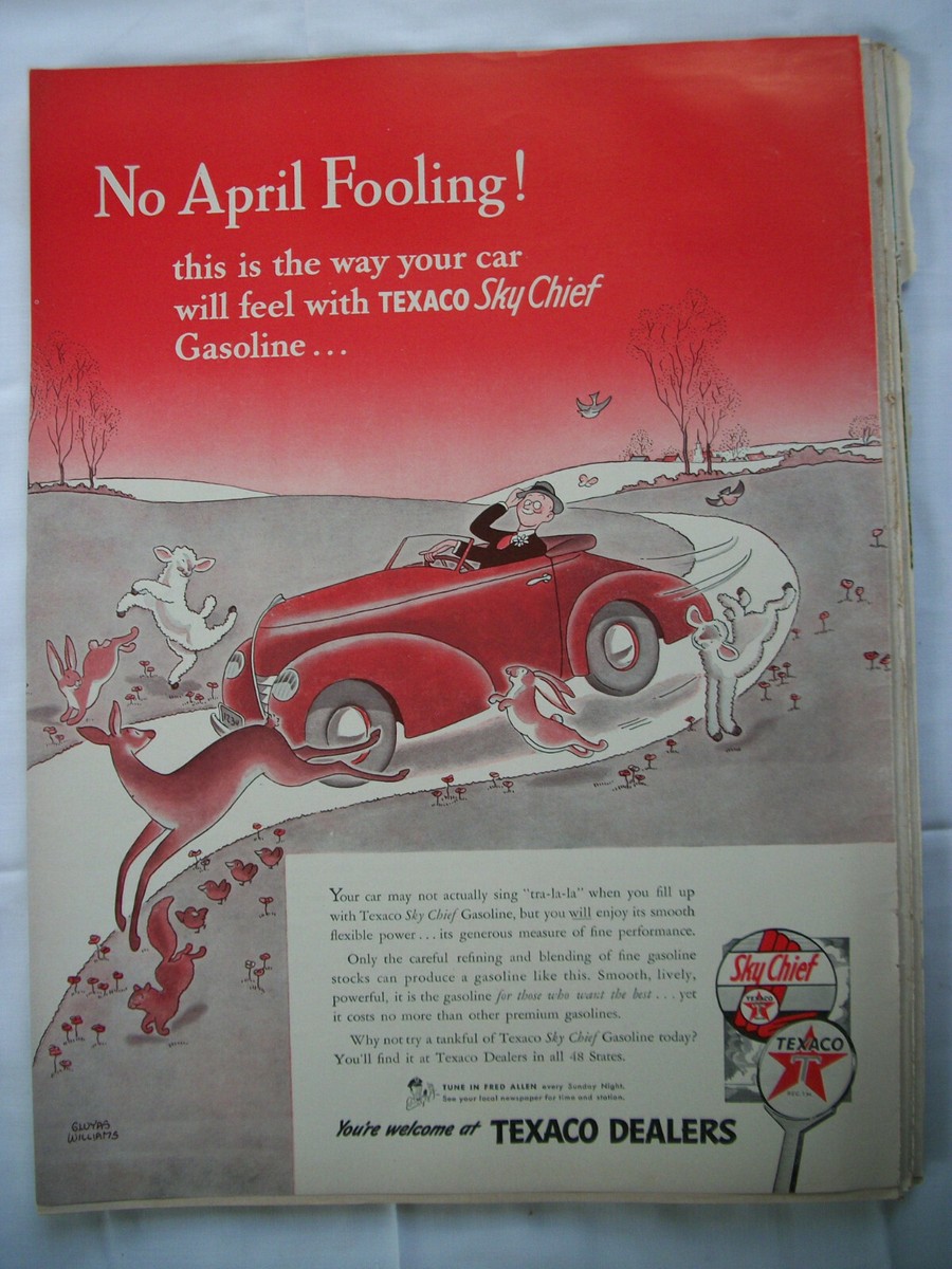 texaco cigarette prices Tap Retail VTG 1940 Orig Magazine Ad