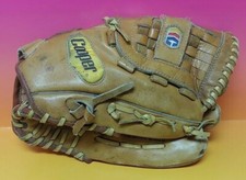 VINTAGE Cooper Diamond Deluxe 640V Leather 12" Baseball Glove Mitt RHT Steerhide