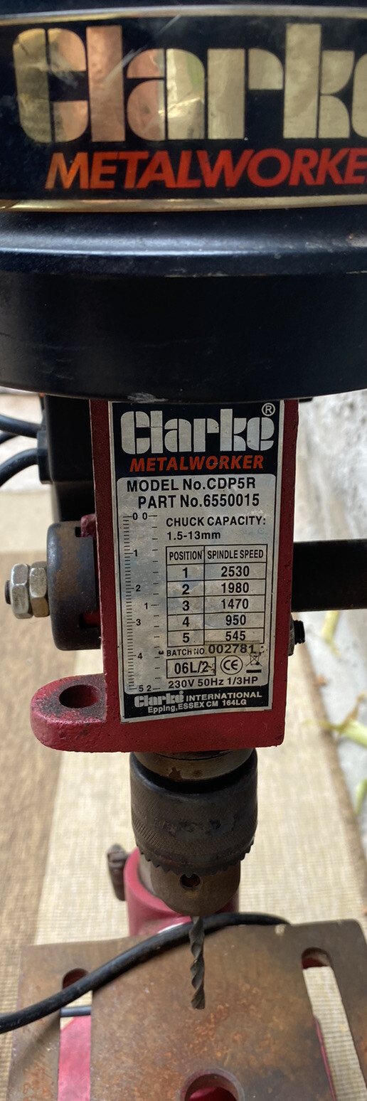 clarke cdp5r bench drill press eBay