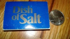 OLD Vintage "DISH OF SALT"at Rockefeller Center,NYC unused matchbox MADE IN USA
