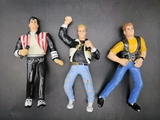 Vintage 1990 Big Step Prod Inc NEW KIDS ON THE BLOCK 5" Figures Lot Of 3 NKOTB
