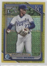 2024 Bowman Chrome Mega Box Yellow Mojo Refractor 16/75 Yandel Ricardo 11o2