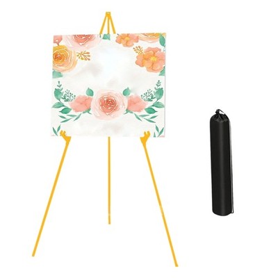 Foldable Metal Art Easel Height Adjustable Tripod Easel Stand for Art Canvas