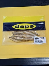 Deps Sakamata Shad 4”  Champagne Pepper Neon Pearl